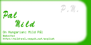 pal mild business card